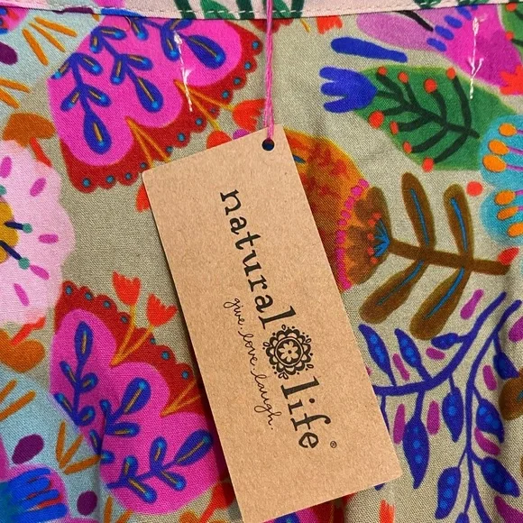 NATURAL LIFE Colorful Maxi Dress BNWT - Picture 11 of 11